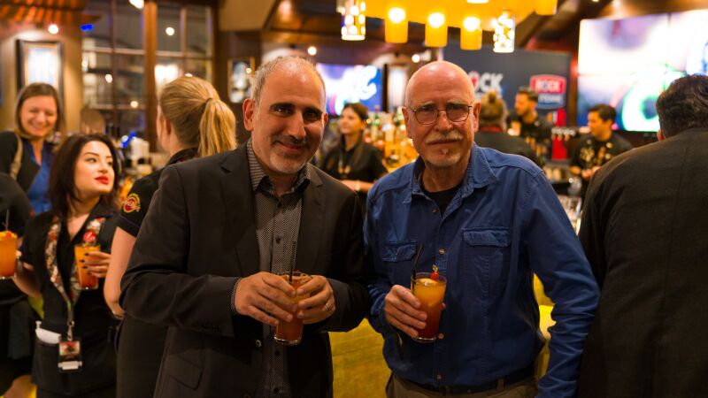 Guy Fränkel, Geschäftsführer und Programmchef von ROCK ANTENNE und Bernd Walther, ROCK ANTENNE-Moderator 