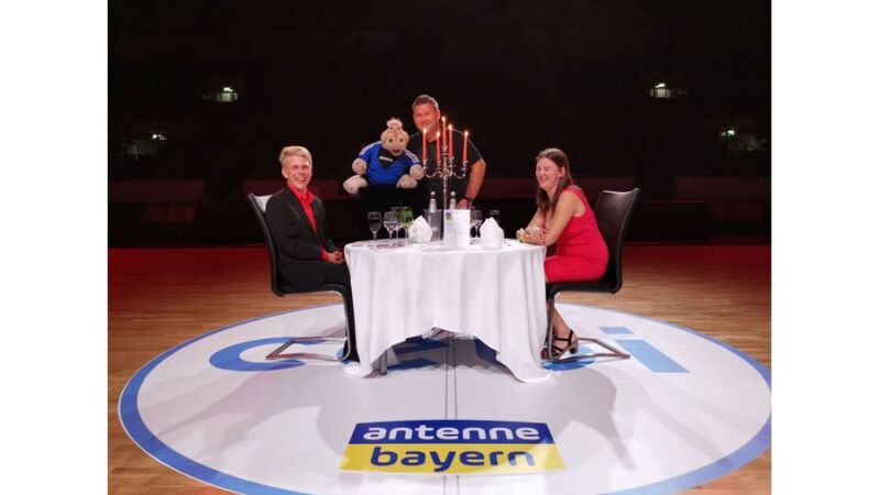 Marcel mit seiner Karin und Sebastian Reich mit seiner Nilpferd-Lady Amanda