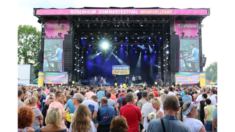 Die ANTENNE BAYERN Band begeistert die Zuschauer bei ANTENNE BAYERN im Park in Rosenheim