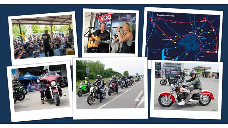 Bei der ROCK ANTENNE Motoradtour steht der Spaß im Vordergrund