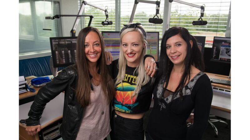 Die Ladys für mehr Rock im Job: (v.l.n.r.) Andrea Weber, Juvee Frick und Steffie Schwarz