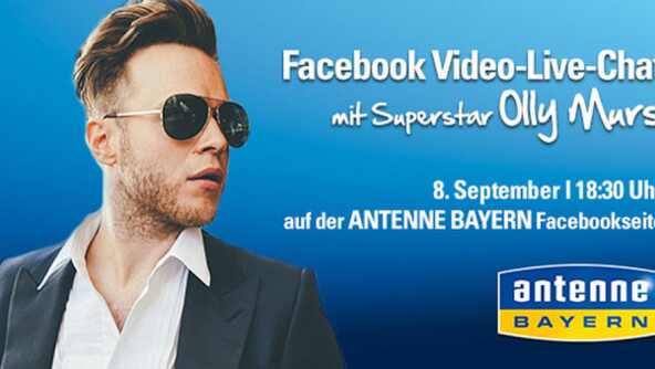 Superstar Olly Murs übernimmt ANTENNE BAYERN Facebook-Kanal