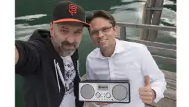 Rainer Henze, Gründer und Vorstand von laut.ag. (re.) und  Sven Rühlicke, Geschäftsführer von SpotCom