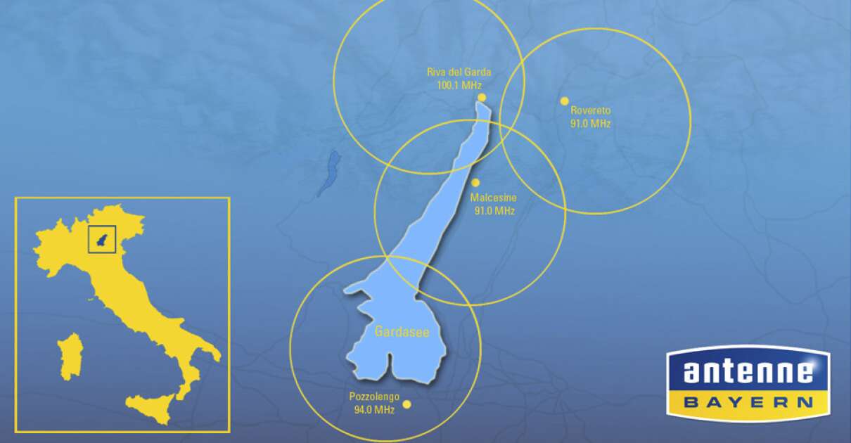 ANTENNE BAYERN sendet wieder am Gardasee