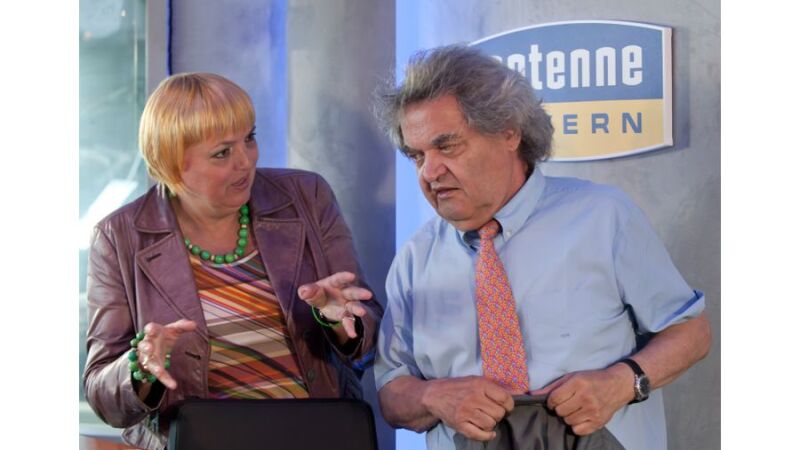 Claudia Roth und Helmut Markwort 