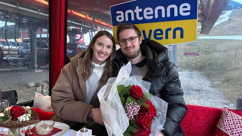 ANTENNE BAYERN Gondel-Light-Dinner mit Laura und Philipp