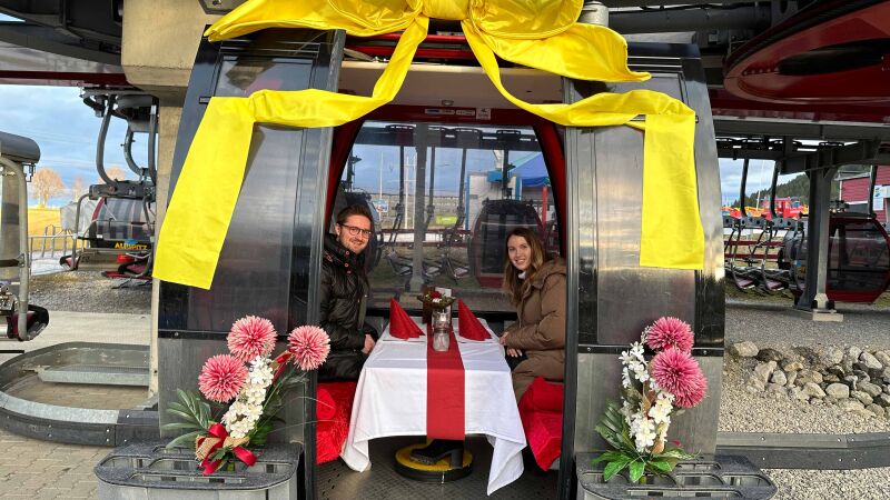ANTENNE BAYERN Gondel-Light-Dinner mit Laura und Philipp