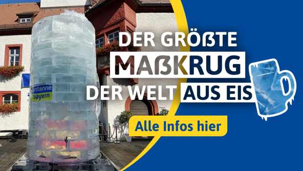 ANTENNE BAYERN Maßkrug aus Eis