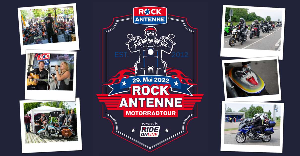 Die ROCK ANTENNE Motorradtour: Die Biker-Community schwingt sich am 29. Mai 2022 wieder aufs Bike