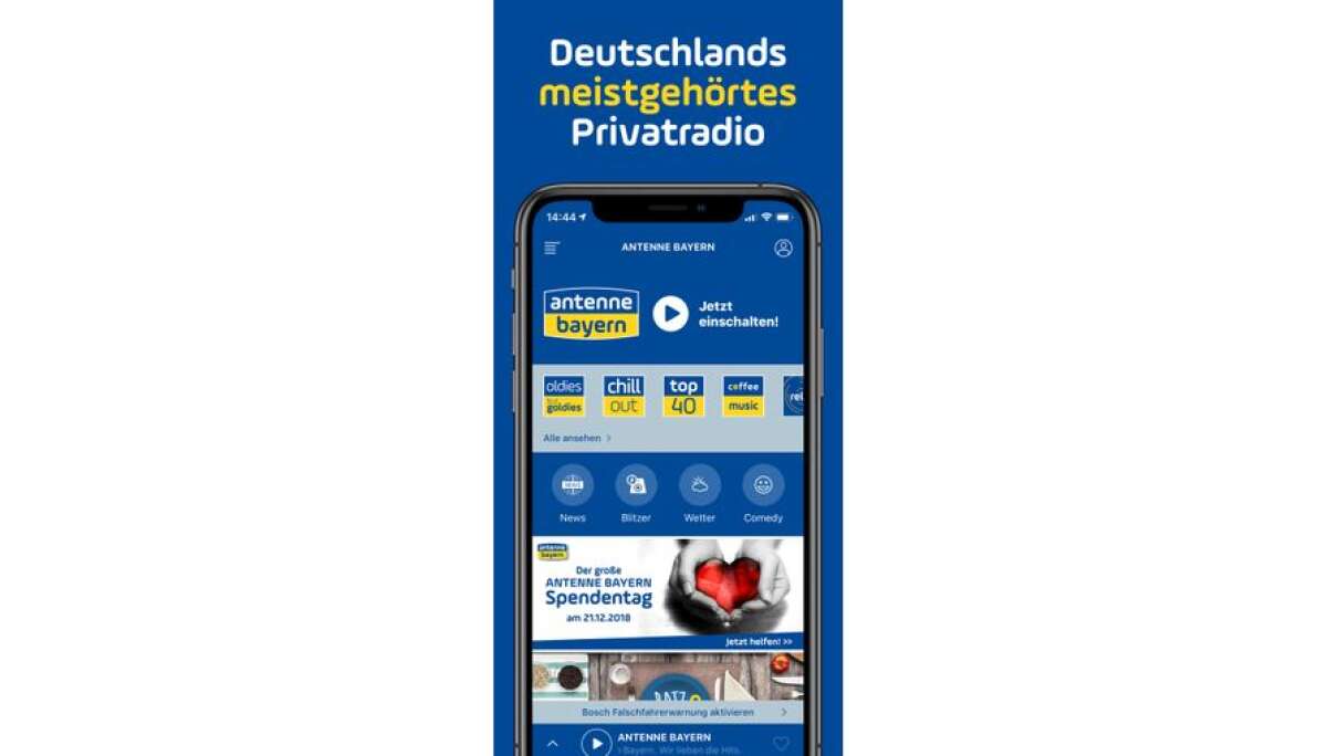 ANTENNE BAYERNApp liest ab sofort BlitzerMeldungen vor ANTENNE