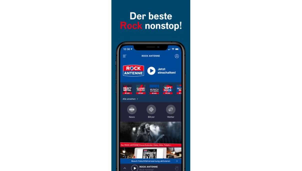 ROCK ANTENNEApp liest ab sofort BlitzerMeldungen vor ANTENNE BAYERN