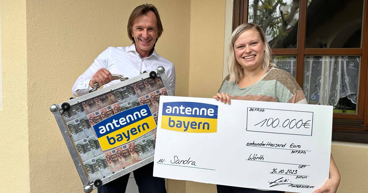ANTENNE BAYERN zahlt deine Rechnung 100.000 Euro gehen an Sandra aus